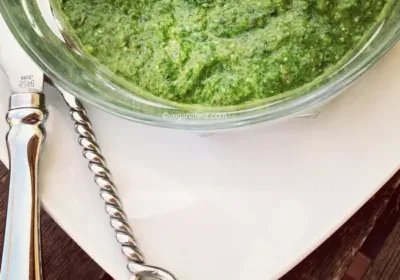 Pesto de Espinacas y Albahaca