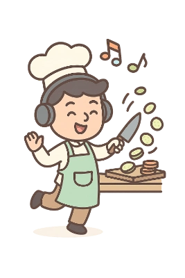 Chef cortando Chef cortando