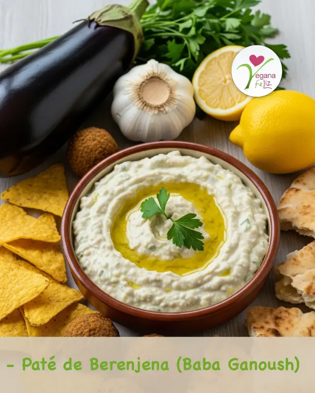 Baba ganoush de berenjena – receta vegana mediterránea