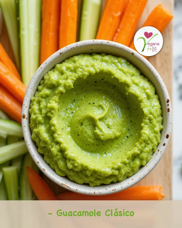 Guacamole clásico – aperitivo vegano saludable