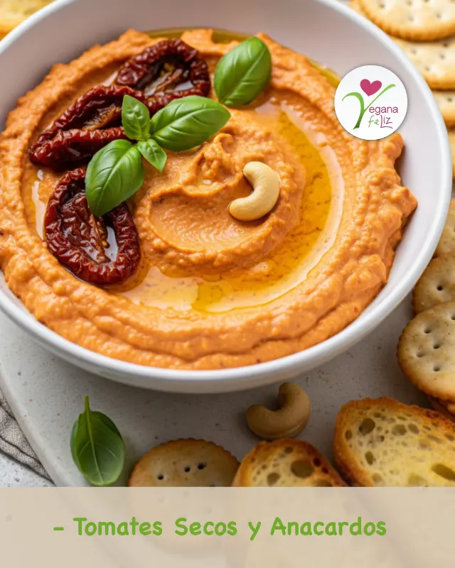 Dip de tomates secos y anacardos – receta vegana gourmet